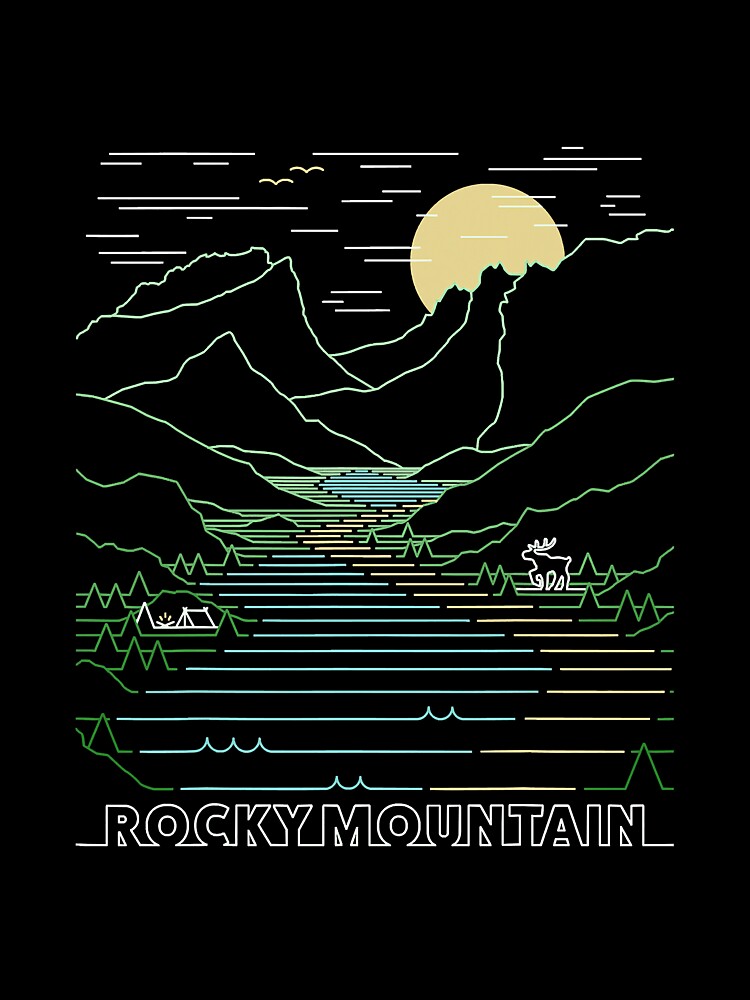 Vintage Rocky Mountain National Park by SkyCloudBlue T-Shirts, Hoodie, Sweatshirt | BlankRebels.com (Image 3)