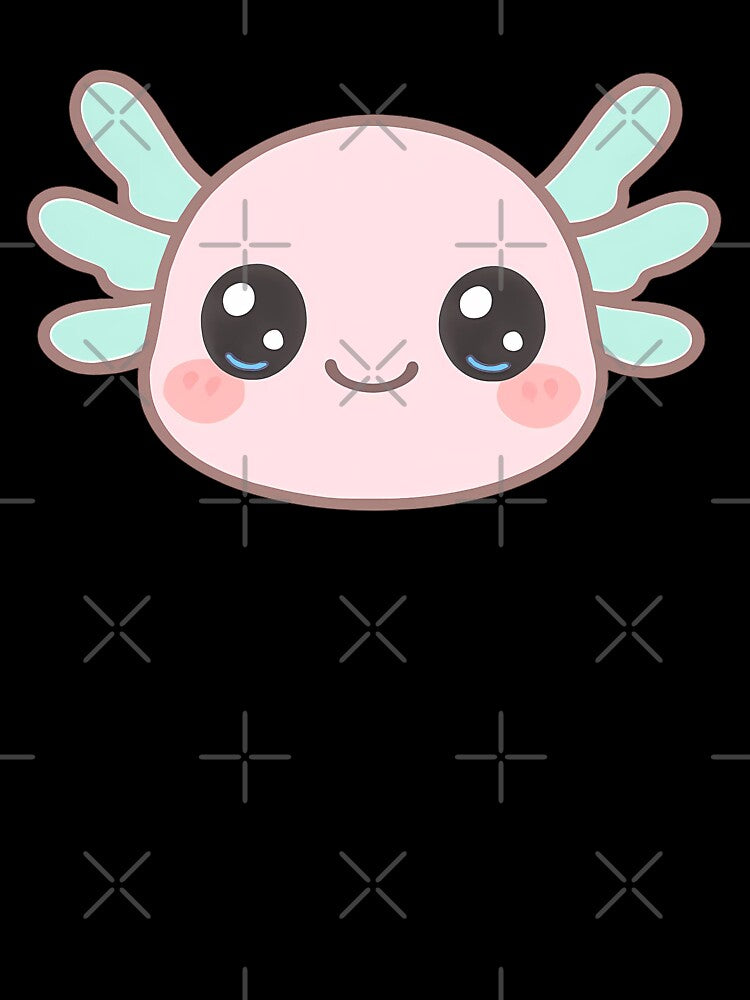 Cute Axolotl Face | Kawaii Axolotl by stylishdzign T-Shirts, Hoodie, Sweatshirt | BlankRebels.com (Image 3)