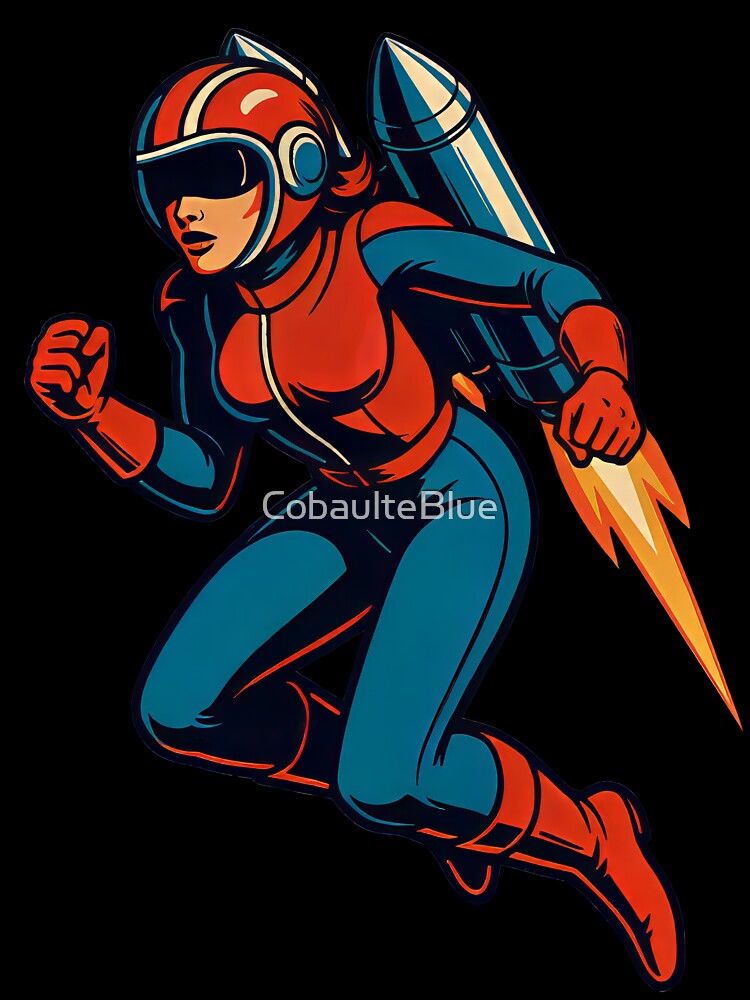 Rocket Ranger - Elaine by CobaulteBlue T-Shirts, Hoodie, Sweatshirt | BlankRebels.com (Image 3)