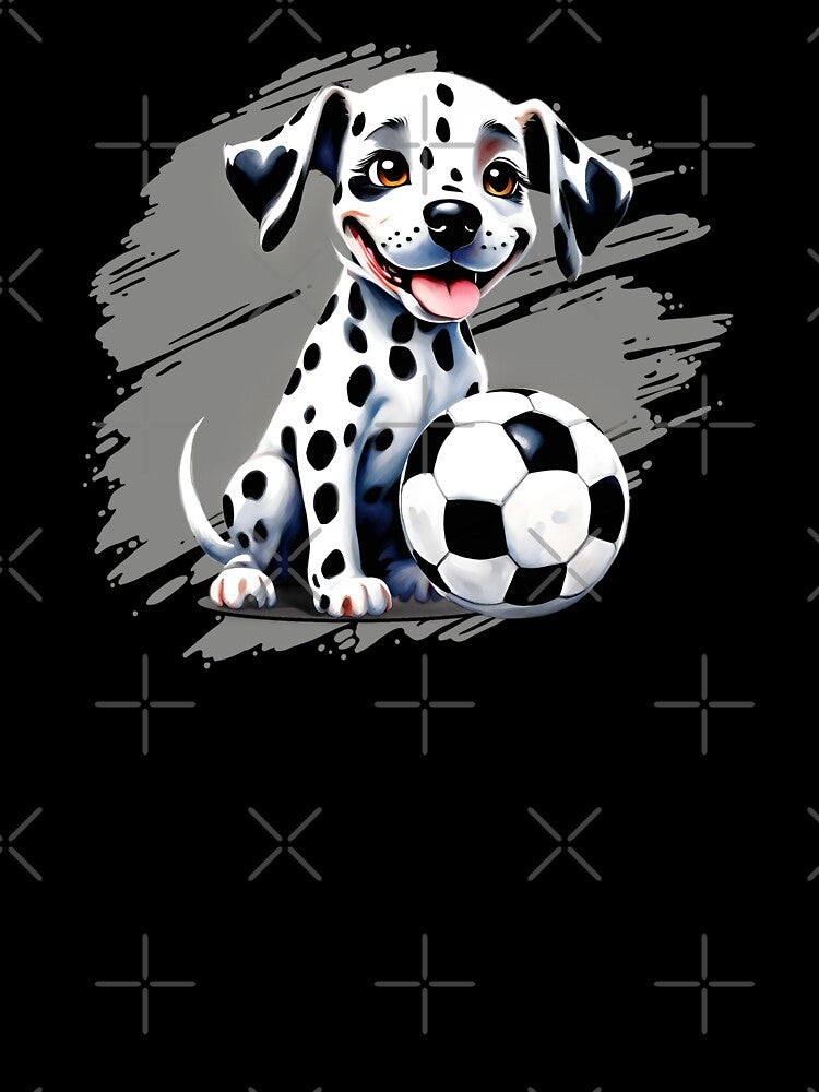 Cute Dalmatian Puppy with Soccer Ball by Wilcox PhotoArt
