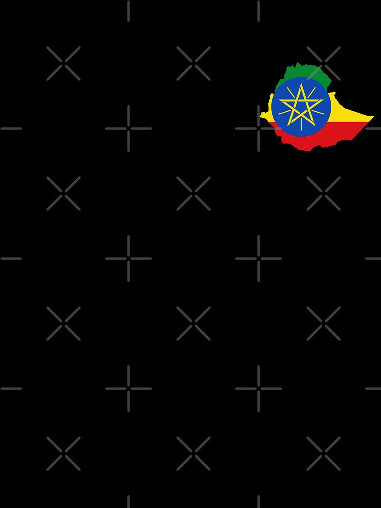 Flag Map of Ethiopia by feether-store