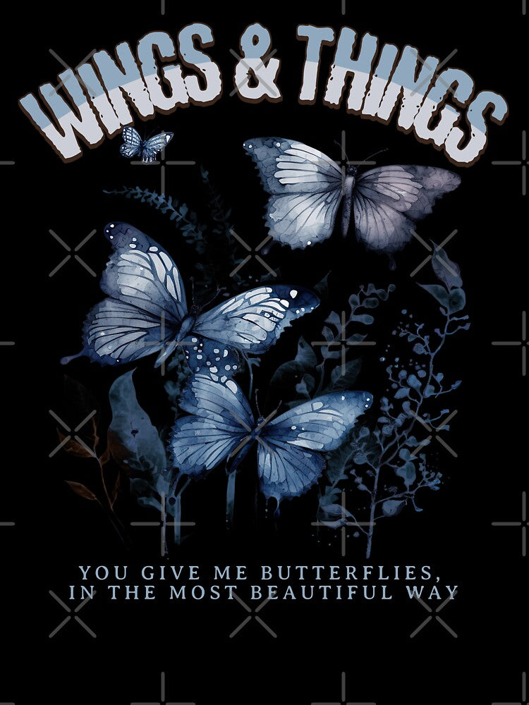 Wings And Things Beautiful Blue Butterfly by Odetee T-Shirts, Hoodie, Sweatshirt | BlankRebels.com (Image 3)