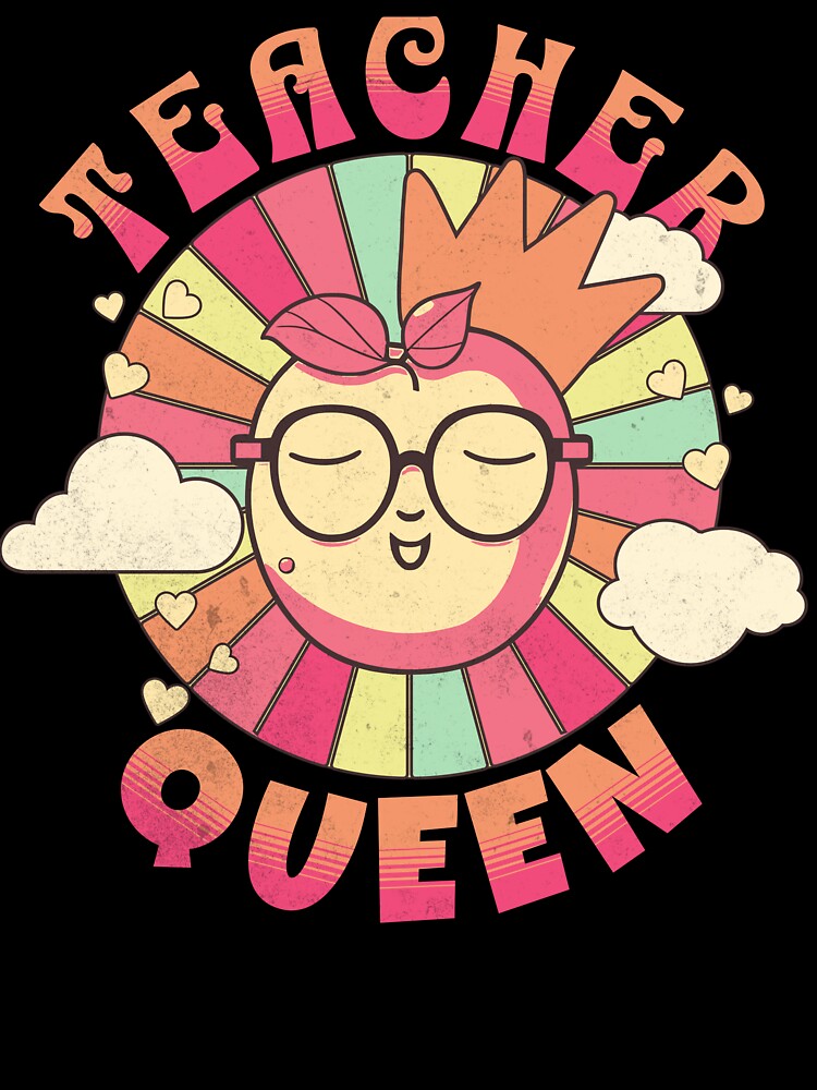 Teacher Retro Funny Sunset Elementary Teacher Appreciation Gift Idea New Teacher Graduation by ShoniwDesigns... (Image 3)