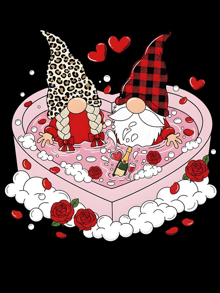 Gnome Valentines Couple Valentine Gnome by KroghDs T-Shirts, Hoodie, Sweatshirt | BlankRebels.com (Image 3)