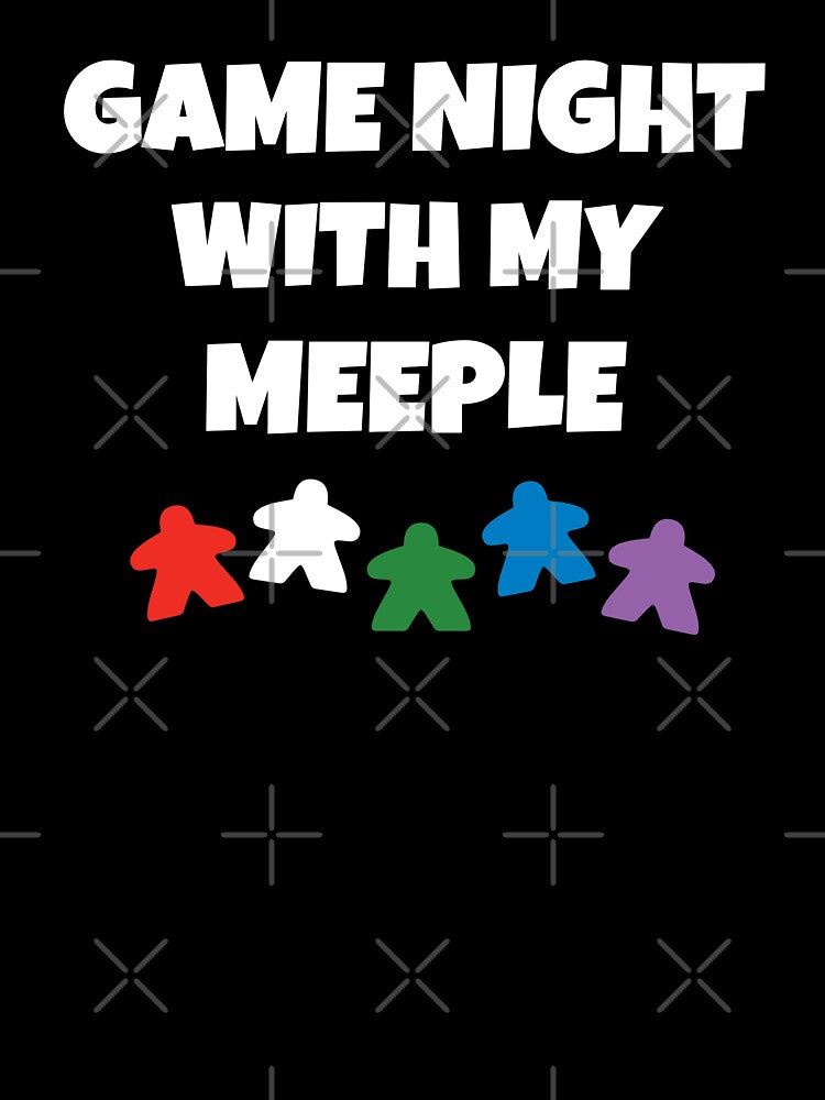 Game Night With My Meeple by EstelleStar T-Shirts, Hoodie, Sweatshirt | BlankRebels.com (Image 3)