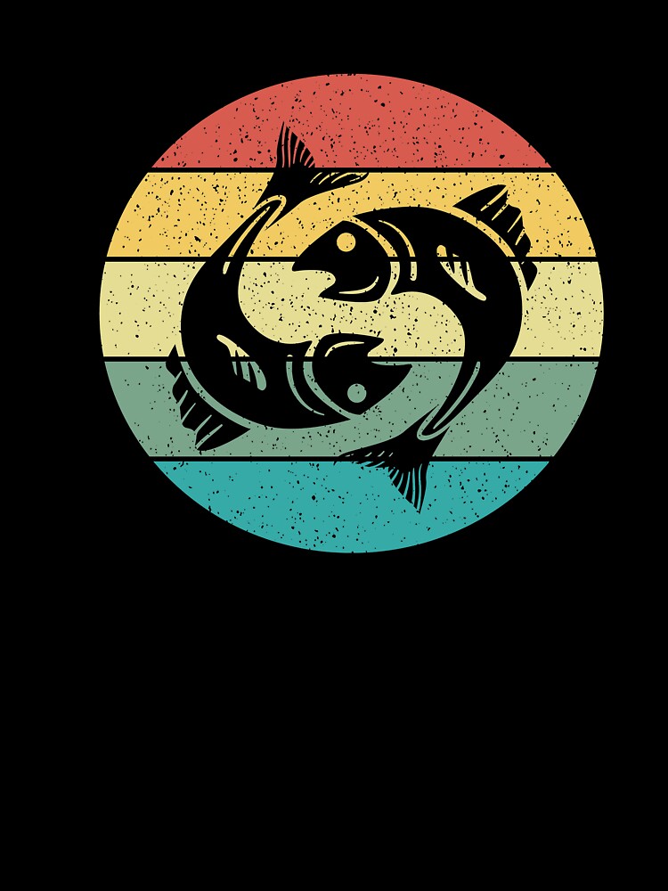 Aquarius Fish Sign Retro Vintage by Salvadax T-Shirts, Hoodie, Sweatshirt | BlankRebels.com (Image 3)