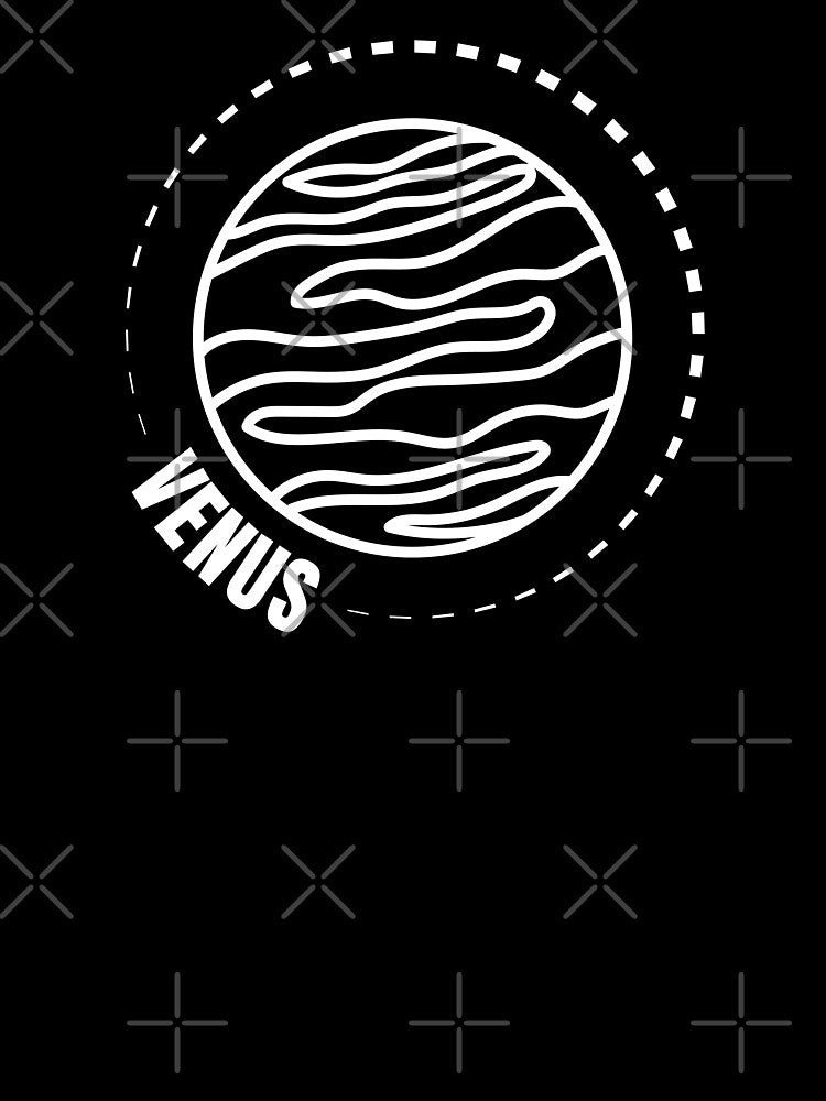Planet Venus (WHITE DESIGN) by EleannaInSpace T-Shirts, Hoodie, Sweatshirt | BlankRebels.com (Image 3)