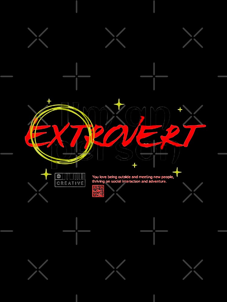 I'm An Extrovert Person Funny Personality Quote Aesthetic by HBDStudio