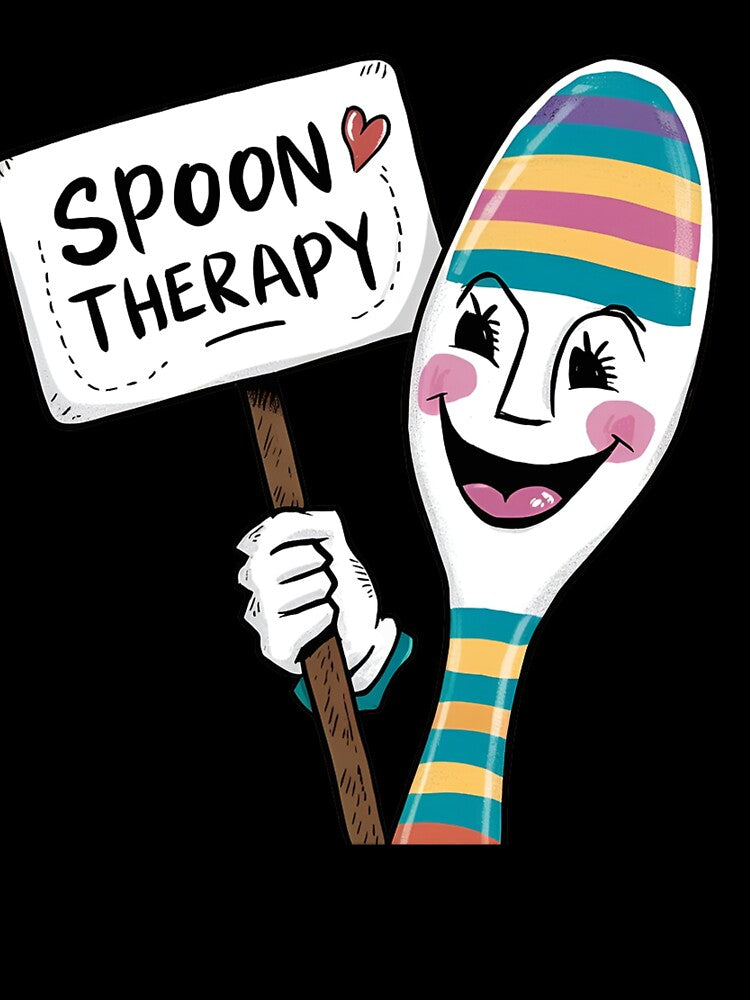 Spoon Therapy for Fibromyalgia: Navigating Mental Health with Humor by BrooklynRhodes T-Shirts, Hoodie, Sweatshirt (Image 3)