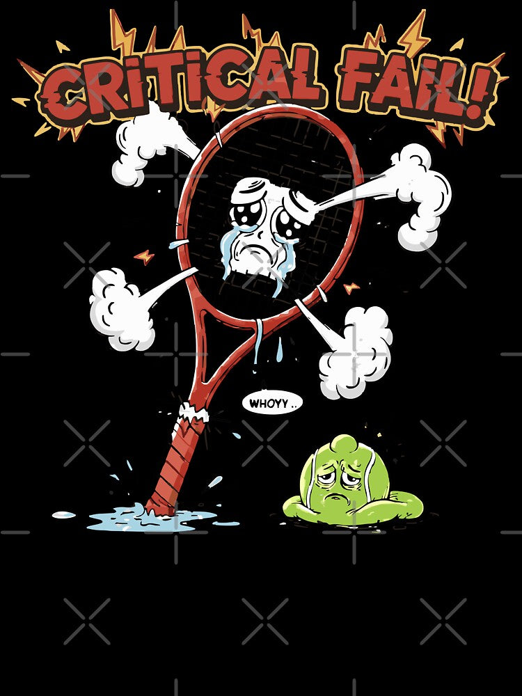 Critical Fail Tennis: The Serve That Created a Crater (tennis meme and devastation) by Artbesttopic T-Shirts,... (Image 3)