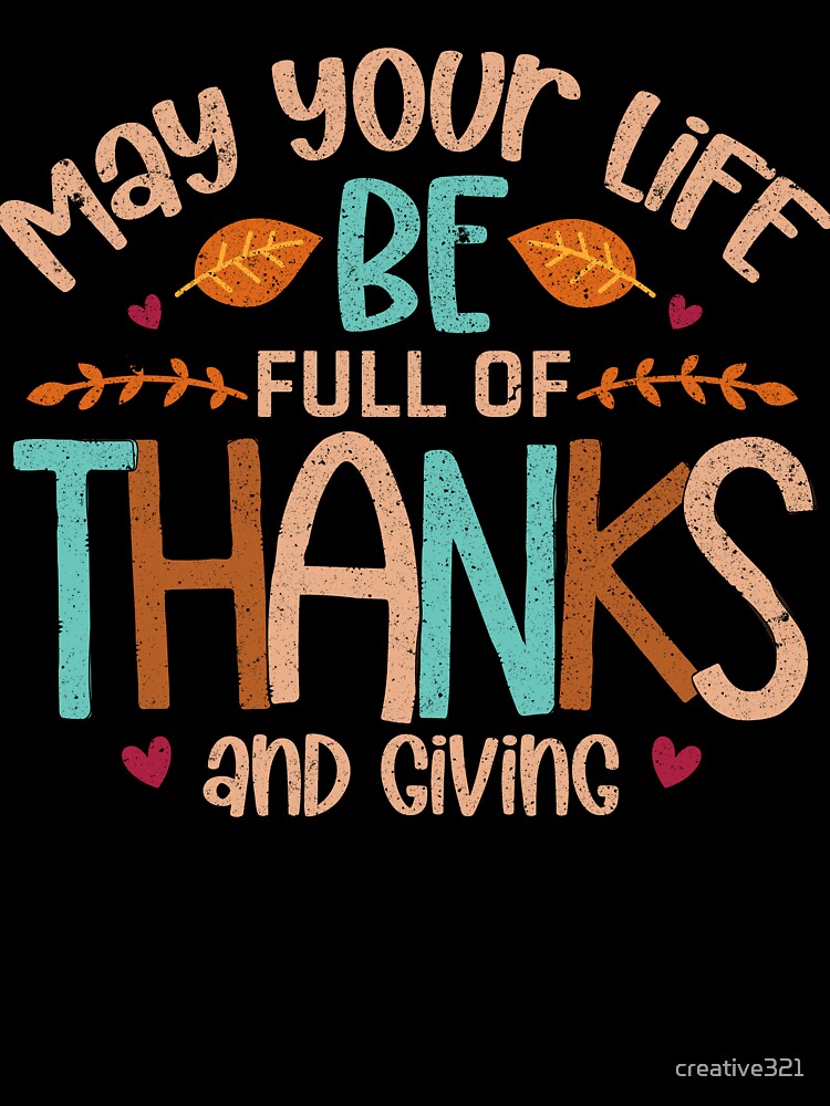 Thanksgiving Thankful Grateful Leaves Blessing by creative321 T-Shirts, Hoodie, Sweatshirt | BlankRebels.com (Image 3)
