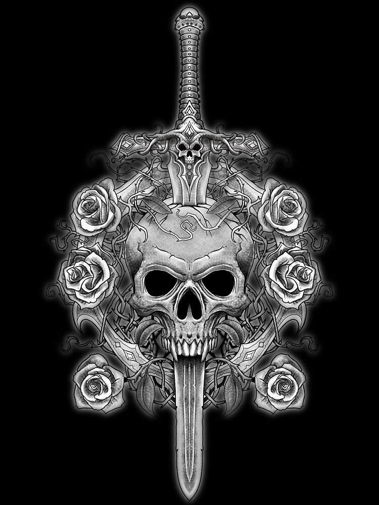skull and sword by Szilk T-Shirts, Hoodie, Sweatshirt | BlankRebels.com (Image 3)