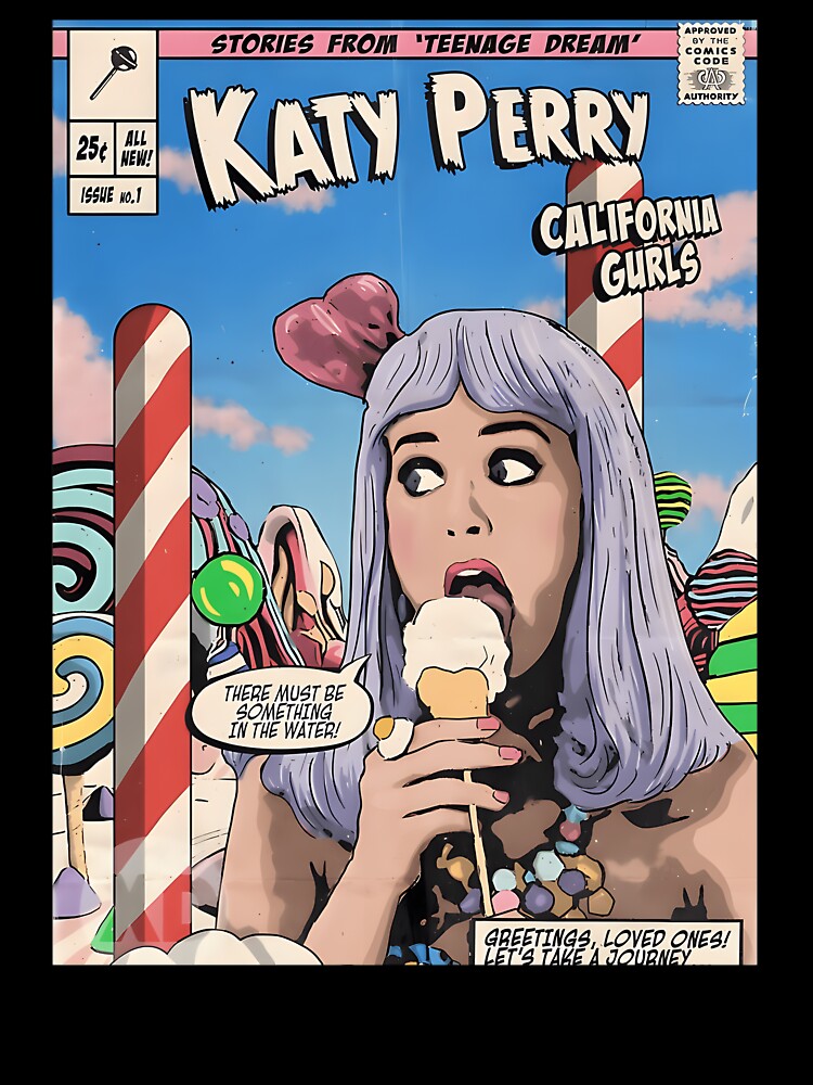 Retro Comic Cover Katy Perry Music Artwork by DuckworthSixta
