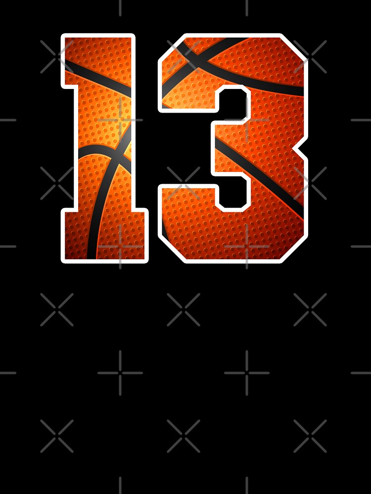 Basketball Birthday 13 Sports Number Thirteen Design by JRRTs T-Shirts, Hoodie, Sweatshirt | BlankRebels.com (Image 3)