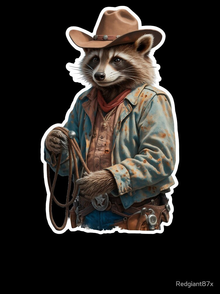 Country Western Cowboy Raccoon Trash Panda by Redgiant87x T-Shirts, Hoodie, Sweatshirt | BlankRebels.com (Image 3)