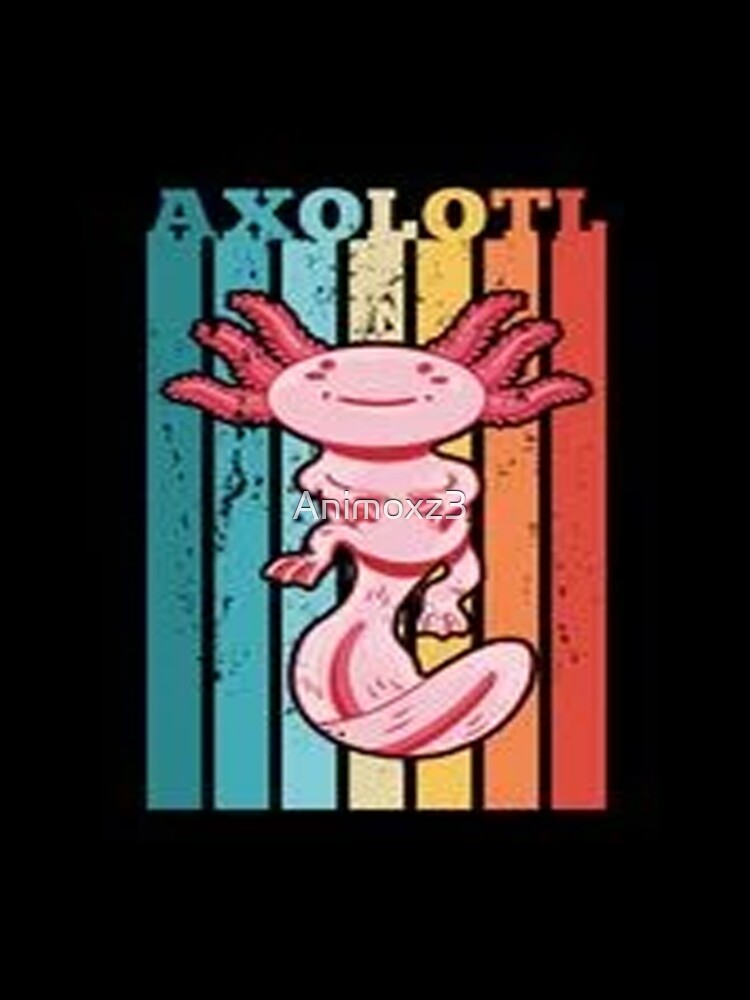 Cute Axolotl Retro Kawaii by Animoxz3 T-Shirts, Hoodie, Sweatshirt | BlankRebels.com (Image 3)