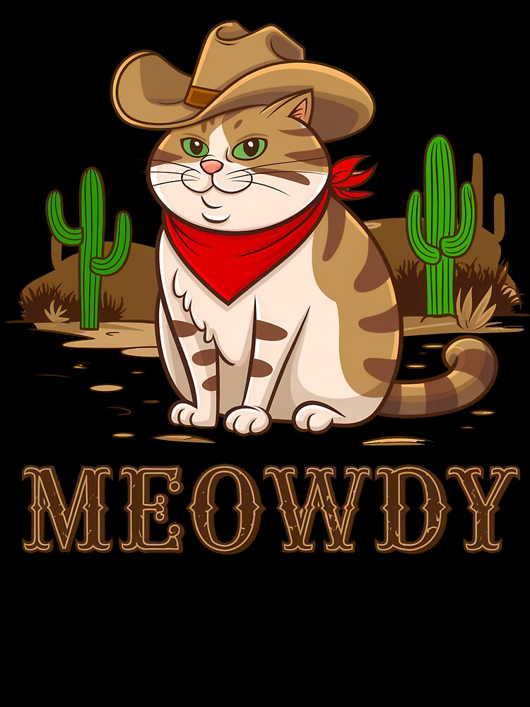 Meowdy by Angry Swan Designs T-Shirts, Hoodie, Sweatshirt | BlankRebels.com (Image 3)