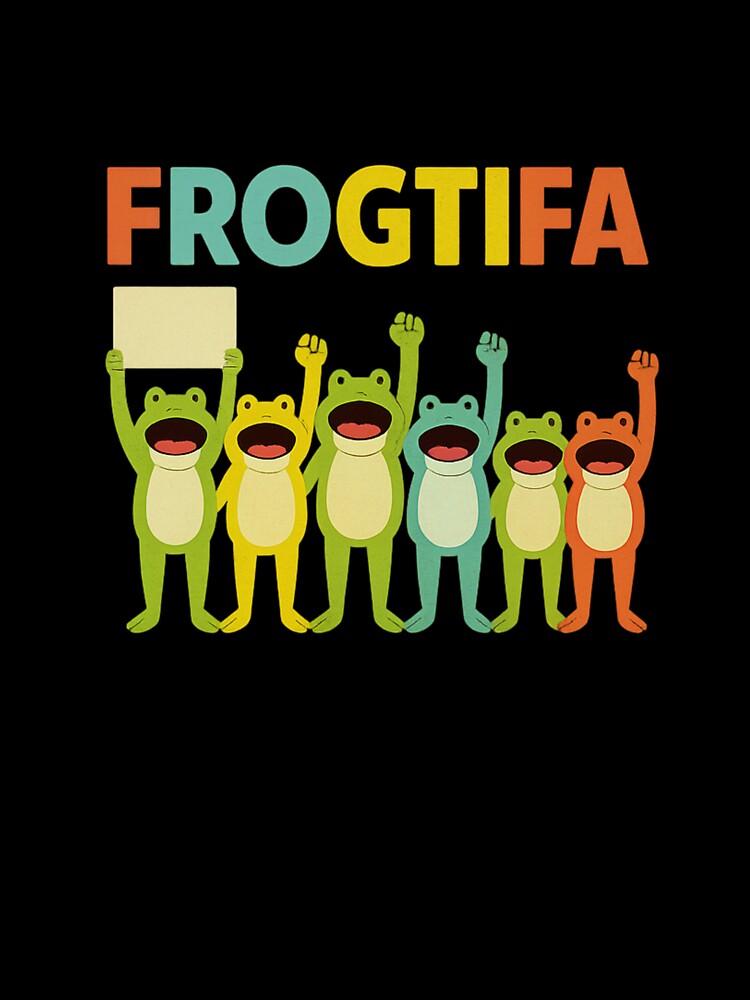 FROGTIFA – Funny Colorful Frog Protest Parody Cute Amphibian Lovers Art Resist Frog T-Shirts, Hoodie, Sweatshirt