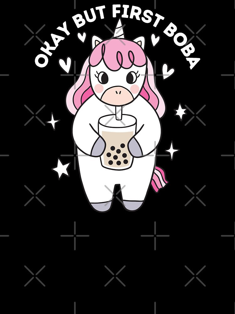 Kawaii unicorn loves boba tea by Artistusha T-Shirts, Hoodie, Sweatshirt | BlankRebels.com (Image 3)