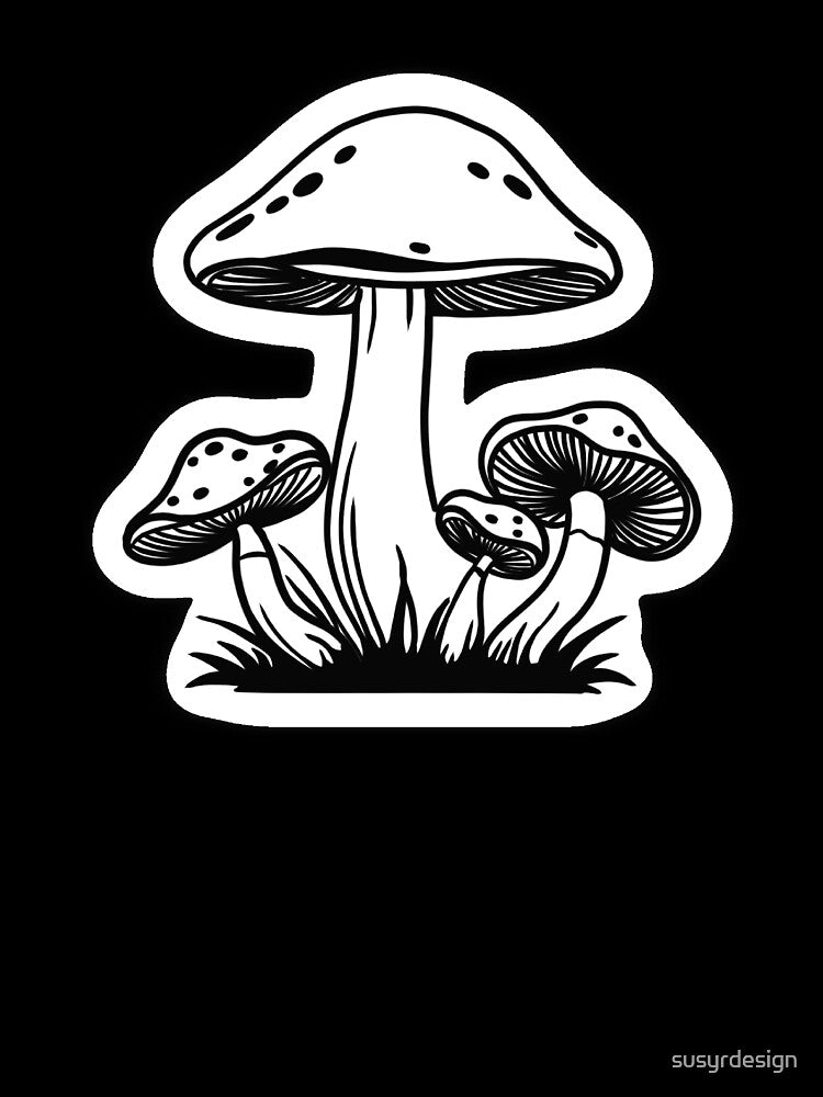 4 Mushrooms - the Family Sticker by susyrdesign T-Shirts, Hoodie, Sweatshirt | BlankRebels.com (Image 3)