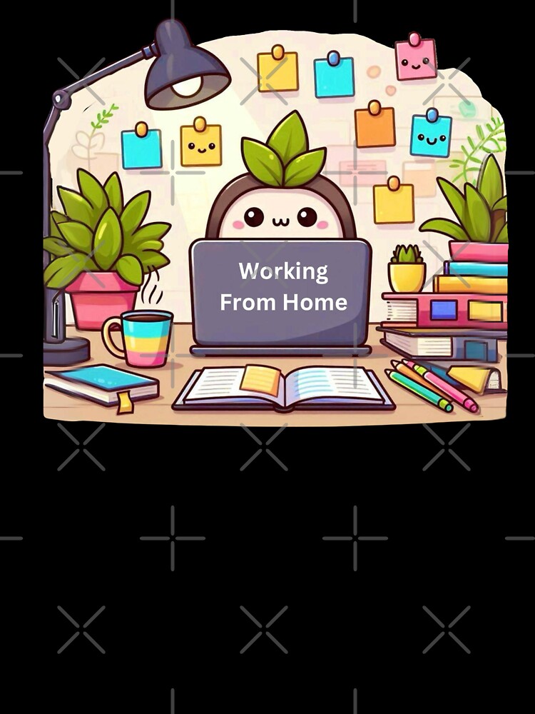 Working From Home by Myra365Art T-Shirts, Hoodie, Sweatshirt | BlankRebels.com (Image 3)