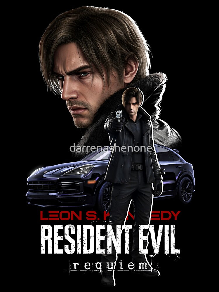 Leon The Chad Kennedy / Resident Evil Requiem / Fanart by DarrenAshenOne T-Shirts, Hoodie, Sweatshirt (Image 3)