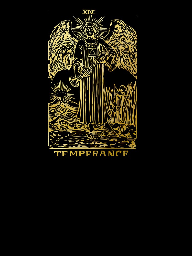 Tarot Card Temperance Gold Deck by Michallandsberg T-Shirts, Hoodie, Sweatshirt | BlankRebels.com (Image 3)