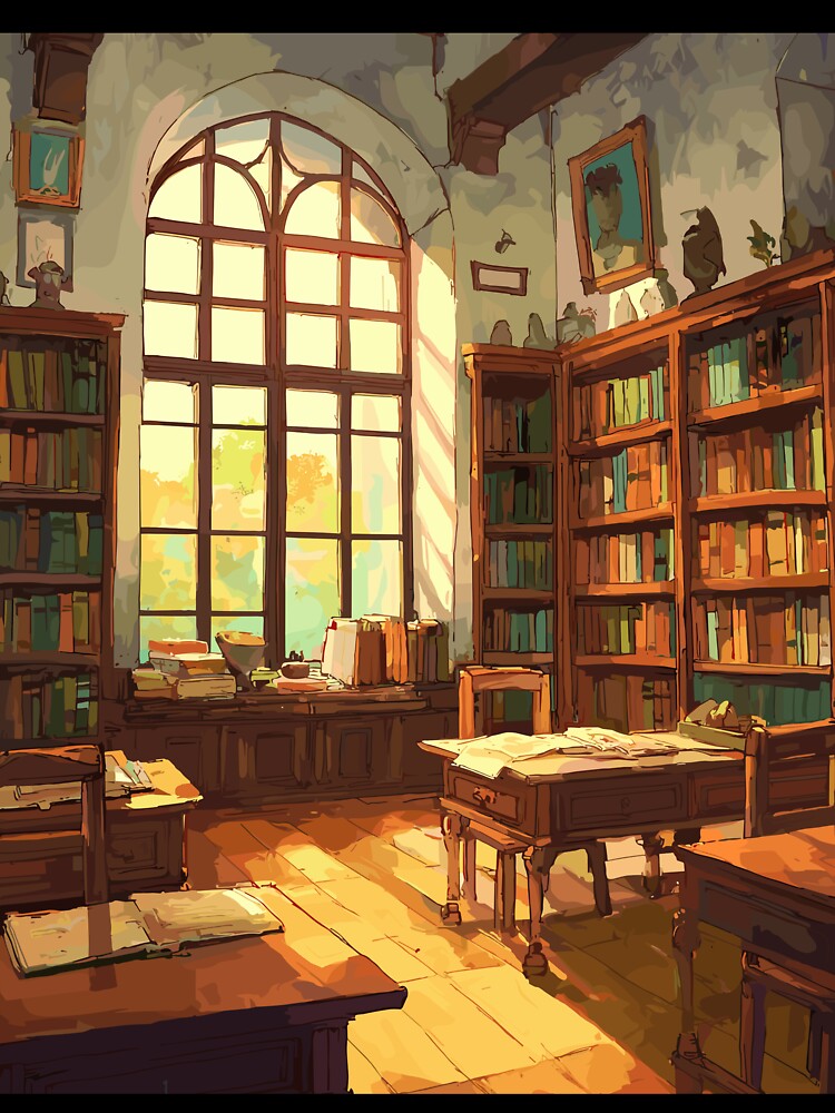 Scholar's Sanctuary Academic Settings - Light Academia Aesthetics by bapupa T-Shirts, Hoodie, Sweatshirt (Image 3)