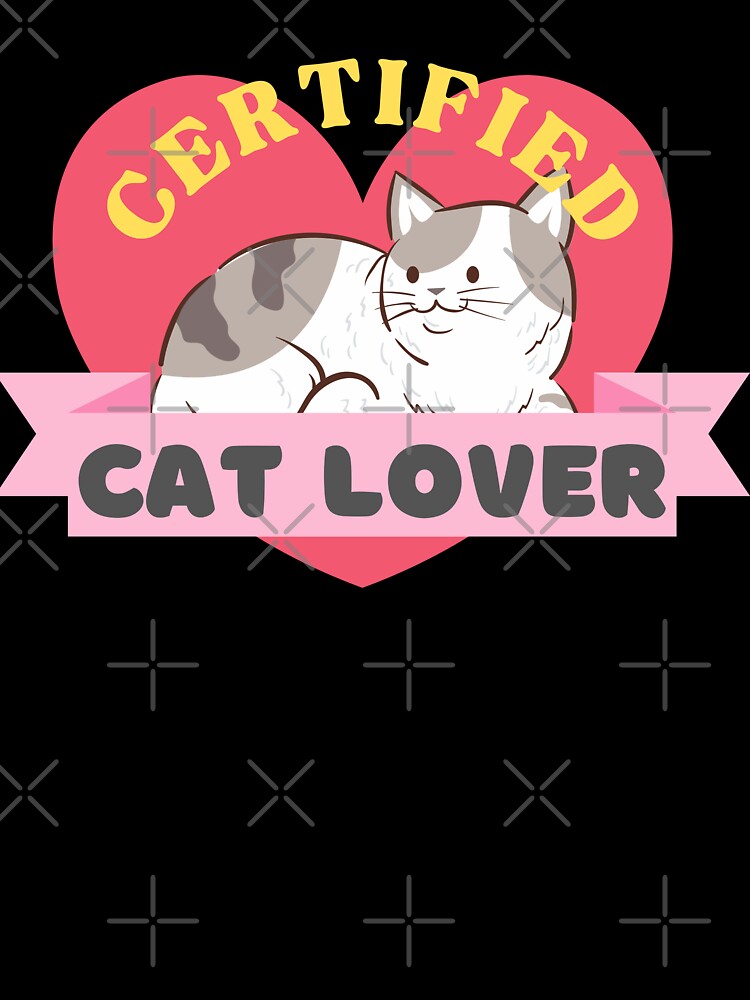 Certified Cat Lover with a Cute Cat by quinellie T-Shirts, Hoodie, Sweatshirt | BlankRebels.com (Image 3)