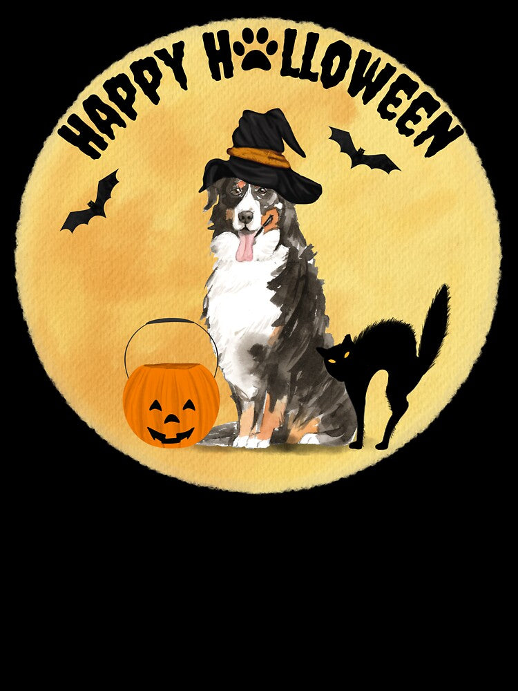 Happy Bernese Mountain Dog Halloween by beastieboutique T-Shirts, Hoodie, Sweatshirt | BlankRebels.com (Image 3)