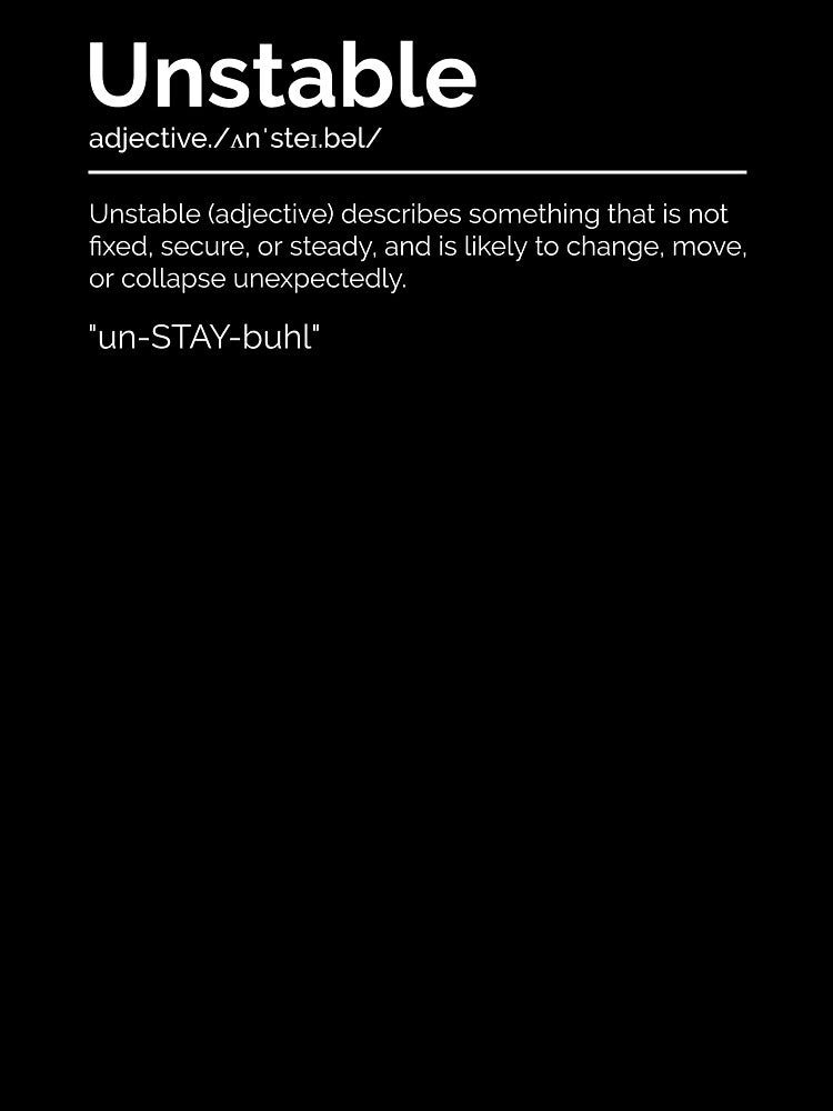 Unstable by ConsiTee T-Shirts, Hoodie, Sweatshirt | BlankRebels.com (Image 3)