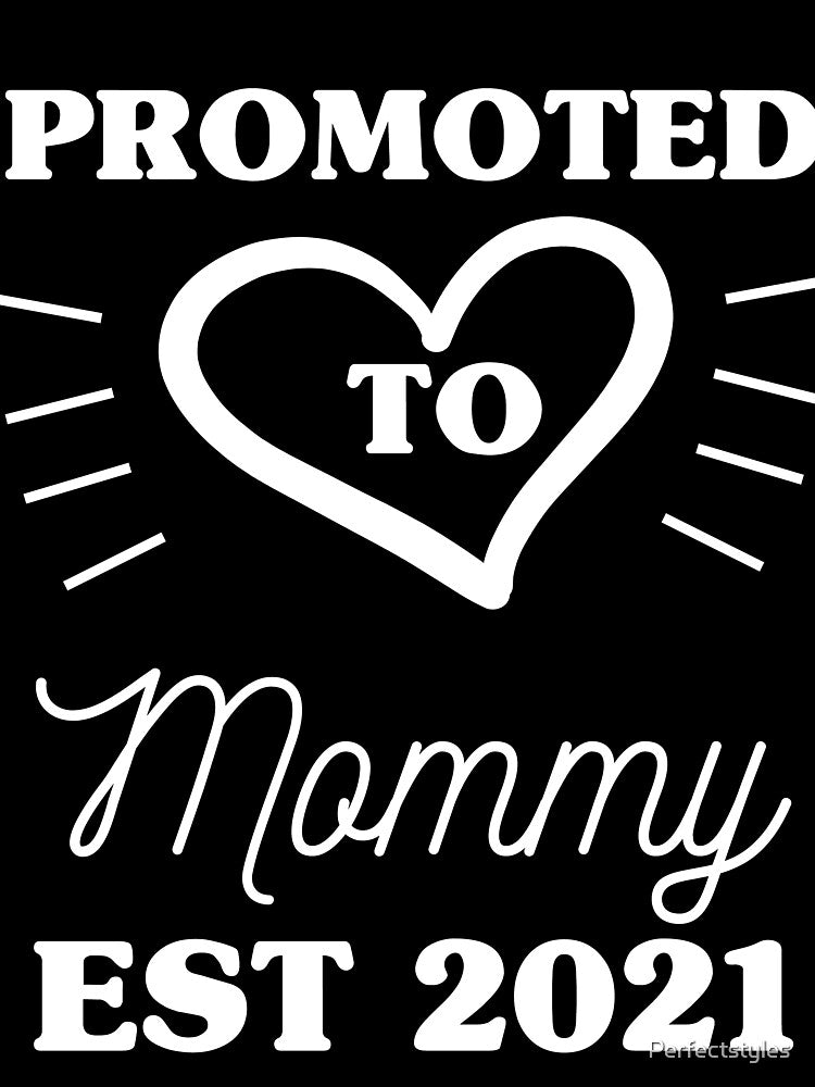 Promoted to Mommy EST 2021 t-shirt by Perfectstyles Hoodie, Sweatshirt | BlankRebels.com (Image 3)