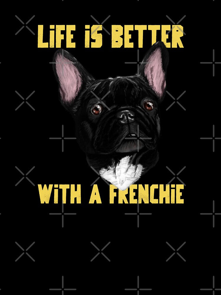 Life Is Better With A Frenchie Funny French Bulldog by Harmonick-Tees Hoodie, Sweatshirt | BlankRebels.com (Image 3)