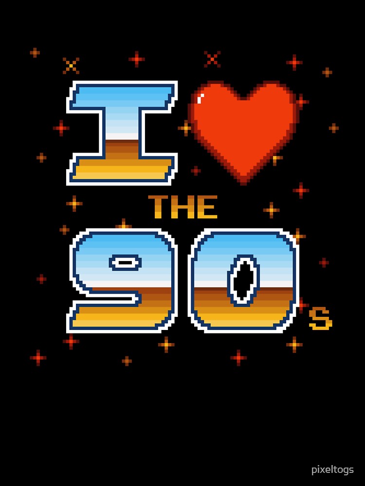 I Love the 90s Retro Pixel Gamer by pixeltogs T-Shirts, Hoodie, Sweatshirt | BlankRebels.com (Image 3)