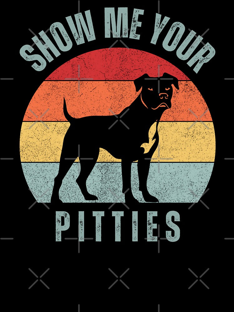 Pitbull Retro Sunset Vintage Dog Lover Cute Gift Dog Pet Is My Family Best Friend by darunwan T-Shirts, Hoodie,... (Image 3)