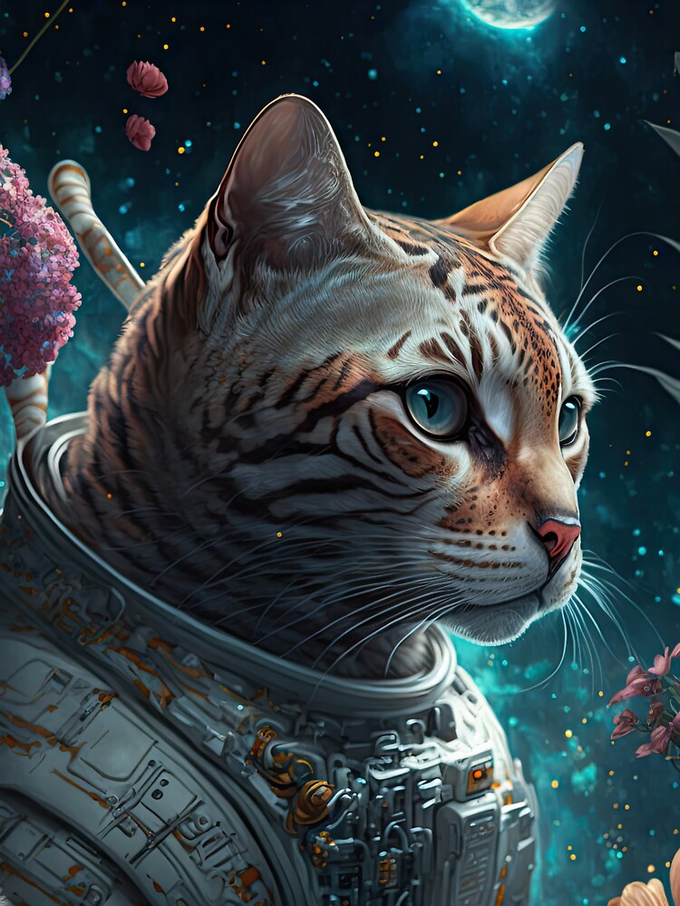 Gerard The Bengal Cat Astronaut Cat Space Cat 2 by idreamaboutcats T-Shirts, Hoodie, Sweatshirt | BlankRebels.com (Image 3)