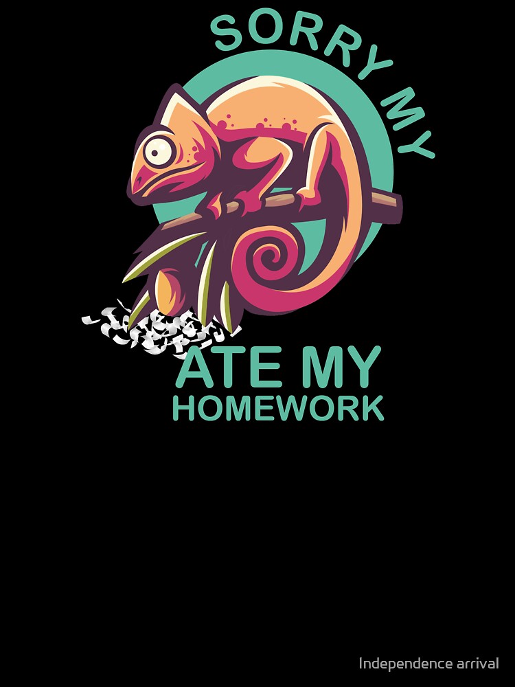 Bearded Dragon Cute Lizard Gift Ate My Homework by Independence arrival T-Shirts, Hoodie, Sweatshirt (Image 3)
