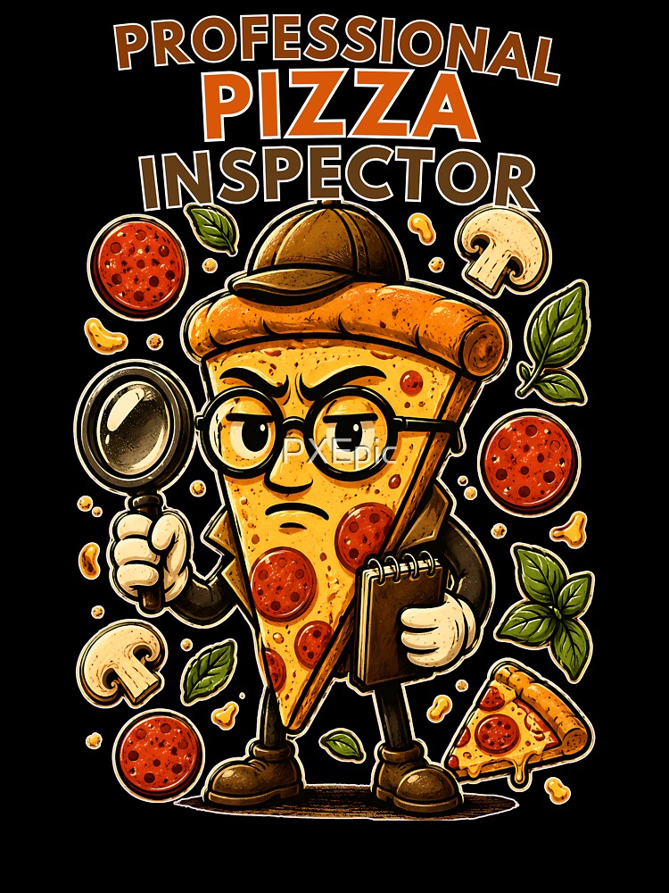 Professional Pizza Inspector Funny Pizza Lover by PXEpic