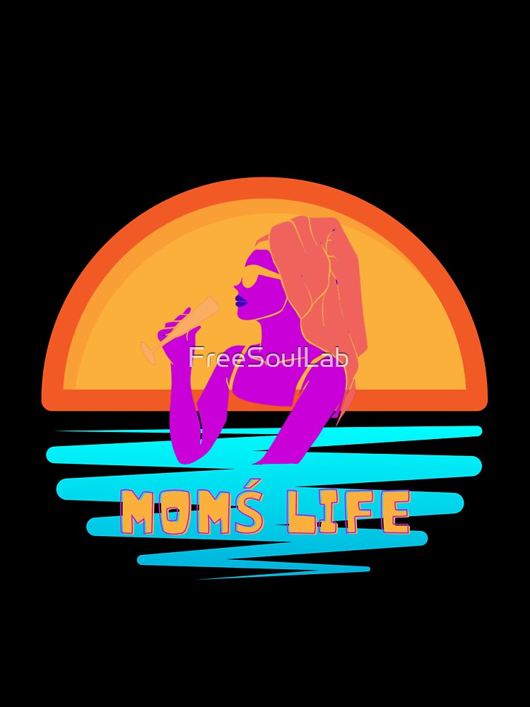 Mom's Life. Mother's Day Gift. Mom on the beach by FreeSoulLab T-Shirts, Hoodie, Sweatshirt | BlankRebels.com (Image 3)