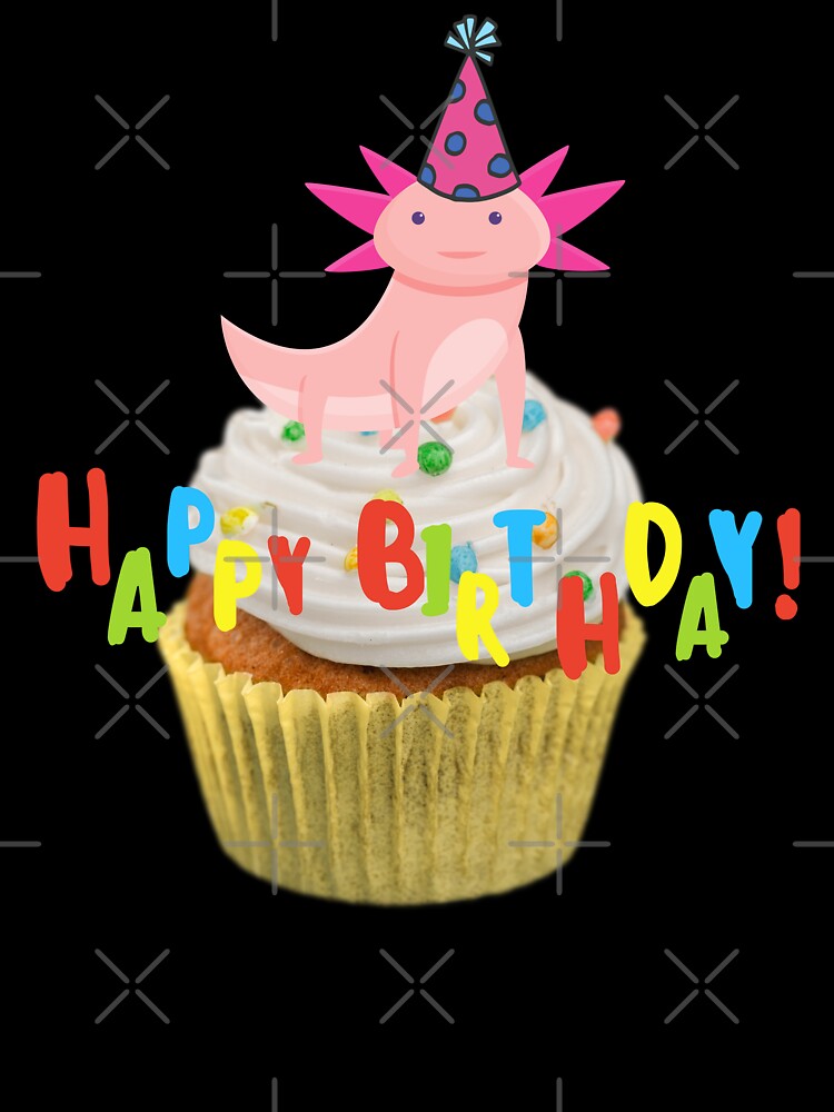 Happy Axolotl Birthday by BronikowskiART T-Shirts, Hoodie, Sweatshirt | BlankRebels.com (Image 3)
