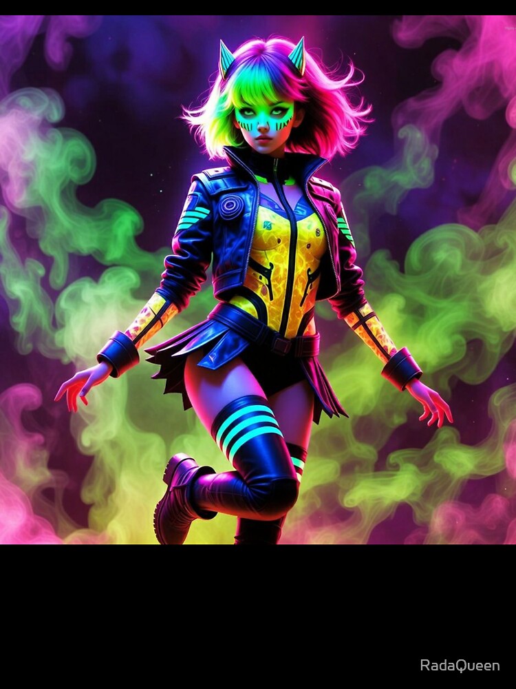 Cyber-Nuclear Fusion: Toxic Neon Overdrive by RadaQueen