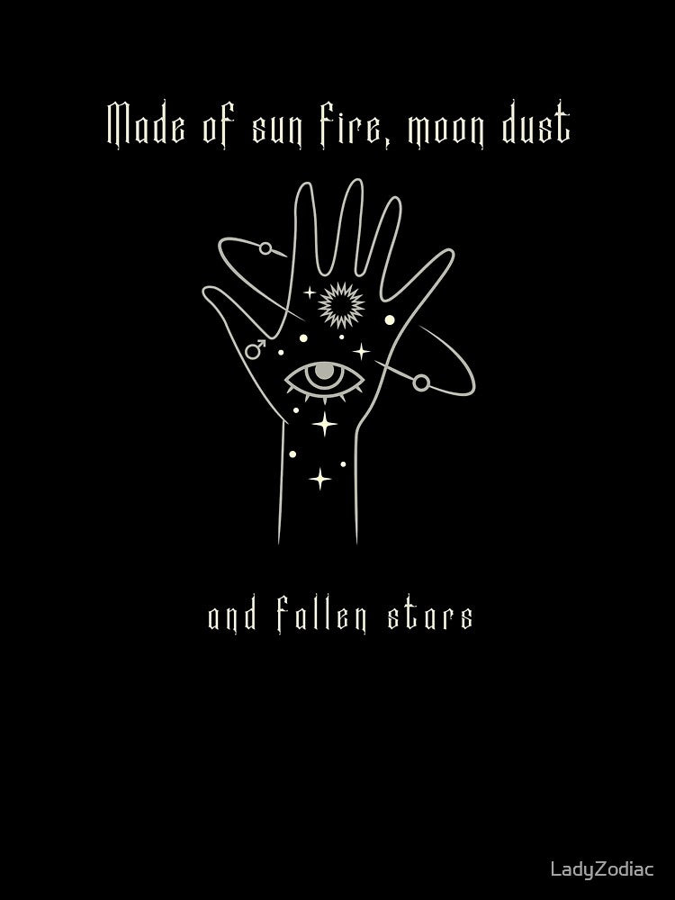 Sun Fire Moon Dust and Fallen Stars by LadyZodiac T-Shirts, Hoodie, Sweatshirt | BlankRebels.com (Image 3)