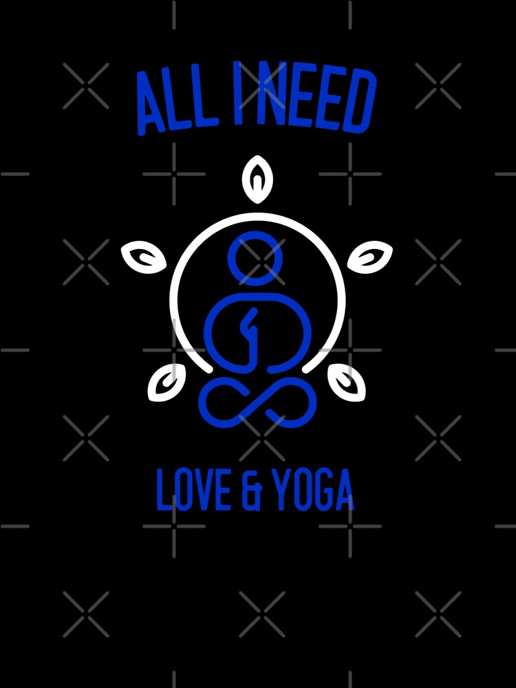 Yoga and Love All I Need Meditation Merch by Zuuag