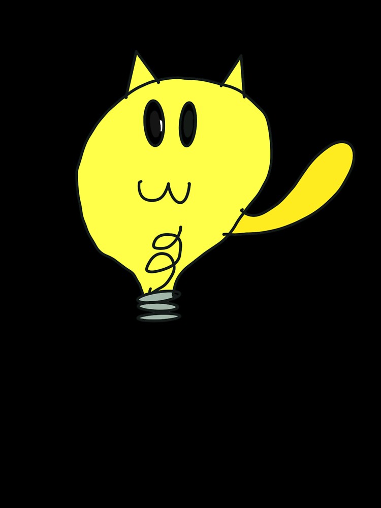 Light bulb cat by TTs-Meow