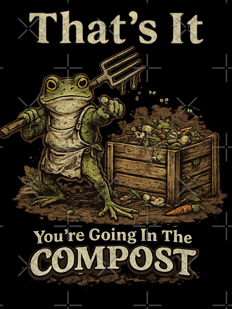 That's It You're Going in The Compost Funny Meme Frog by TynesDesign T-Shirts, Hoodie, Sweatshirt | BlankRebels.com (Image 3)