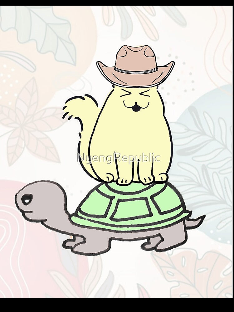Cowboy cat turtle by NyengRepublic T-Shirts, Hoodie, Sweatshirt | BlankRebels.com (Image 3)
