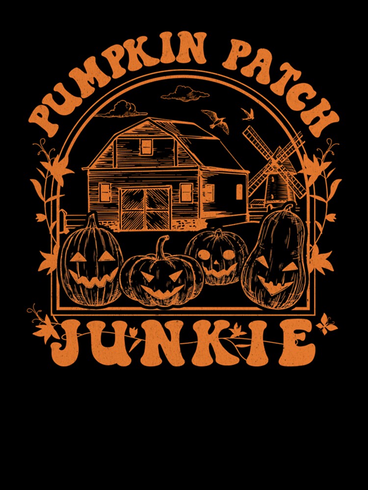 Halloween Pumpkin Patch Junkie Jack O lantern graphic Sweat by Spencerhowar T-Shirts, Hoodie, Sweatshirt (Image 3)