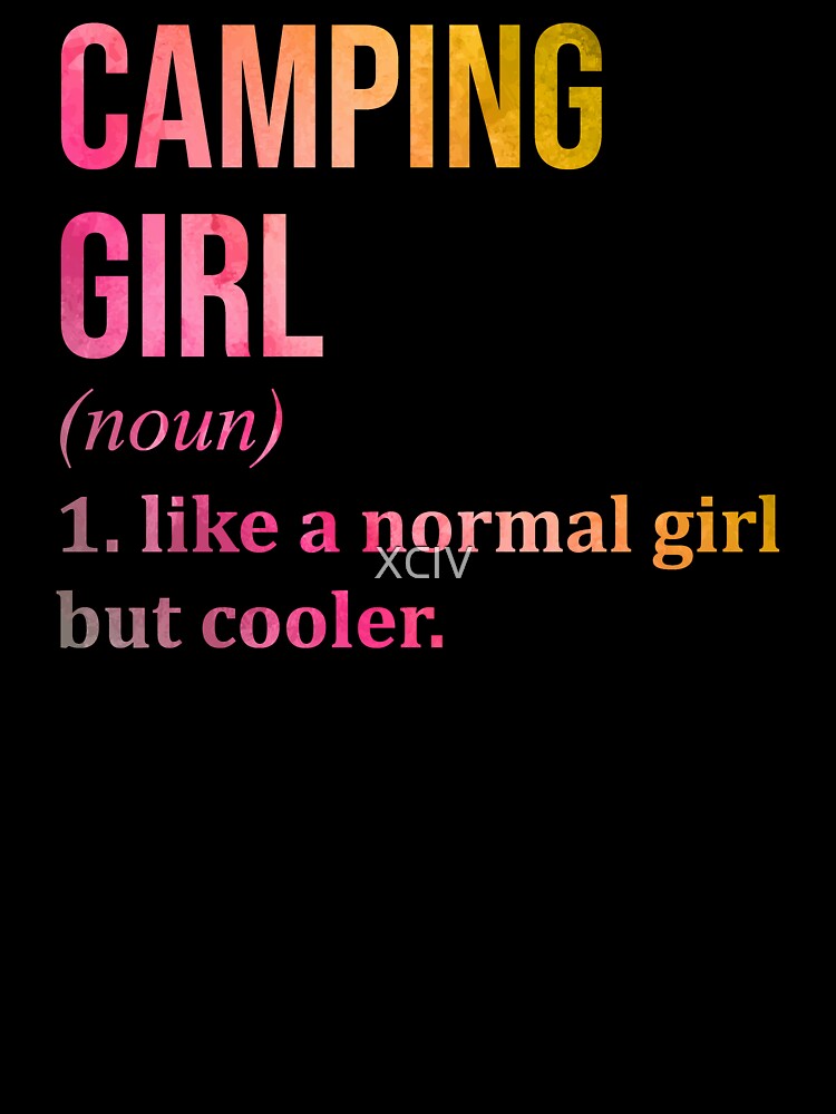 Camping Girl Definition in Watercolor by XCIV T-Shirts, Hoodie, Sweatshirt | BlankRebels.com (Image 3)