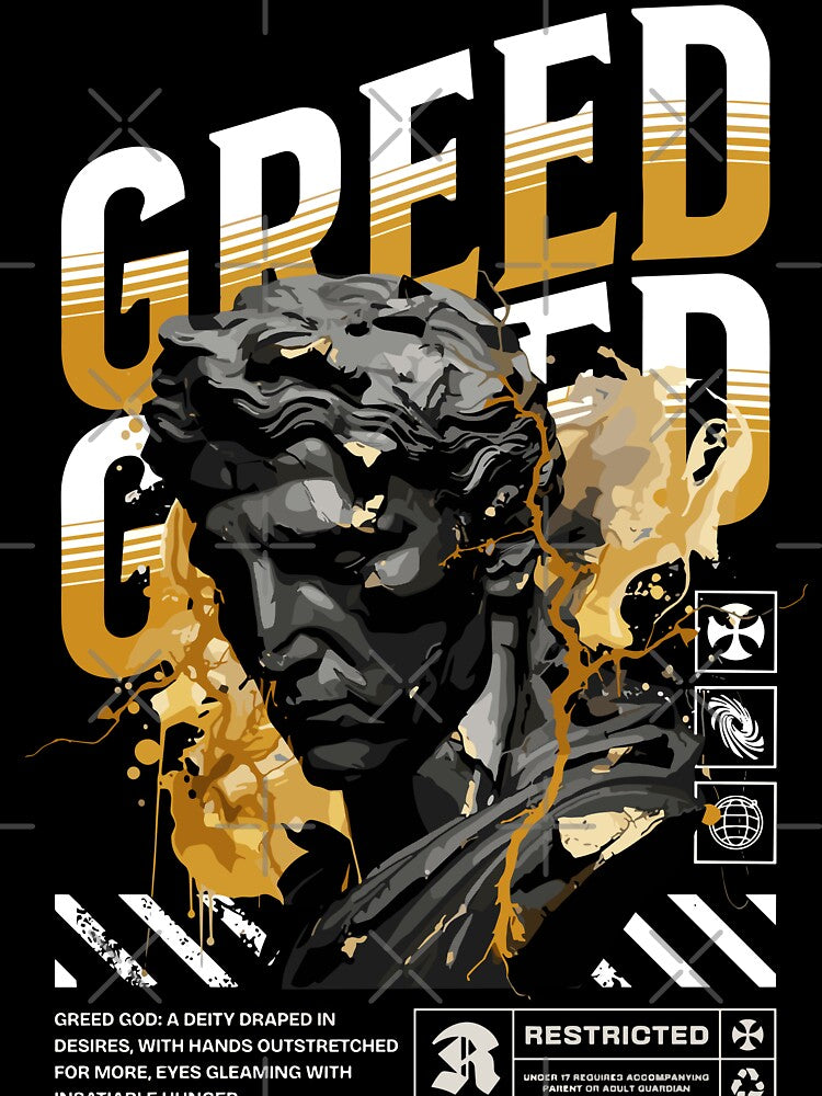 god of greed Streetwear by NF Designs Studio DTF T-Shirts, Hoodie, Sweatshirt | BlankRebels.com (Image 3)