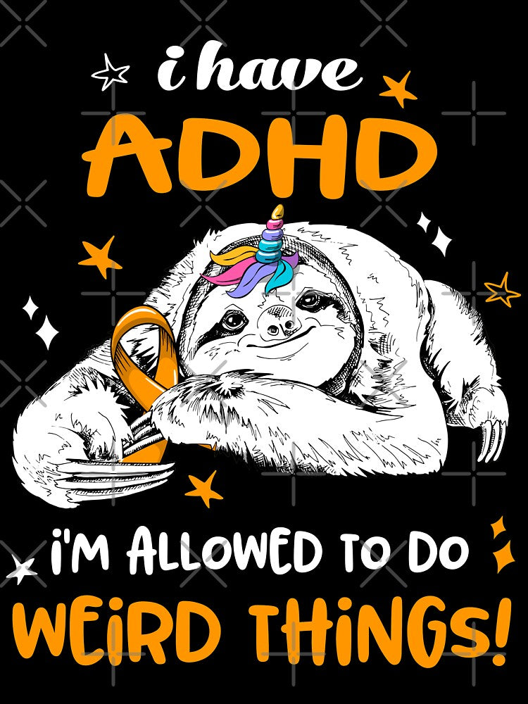 I have ADHD i'm allowed to do Weird Things by ElizabethS809 T-Shirts, Hoodie, Sweatshirt | BlankRebels.com (Image 3)